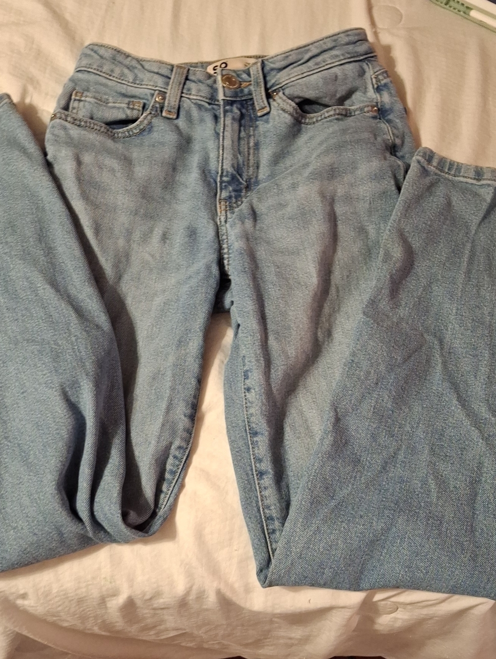 Light Wash High-Rise Jeans
